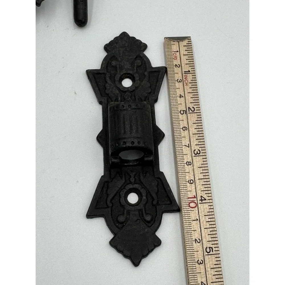 Vintage  Metal Oil Lamp Swing Arm Candle Holder Wall Sconce